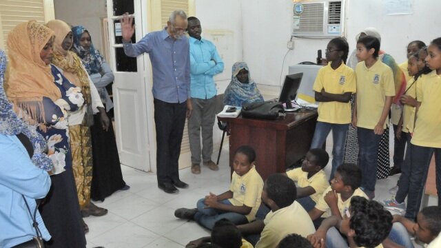  Pupils from Kibeida International School Visit Sudan Vision Premises